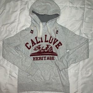 Light grey Cali love hoodie